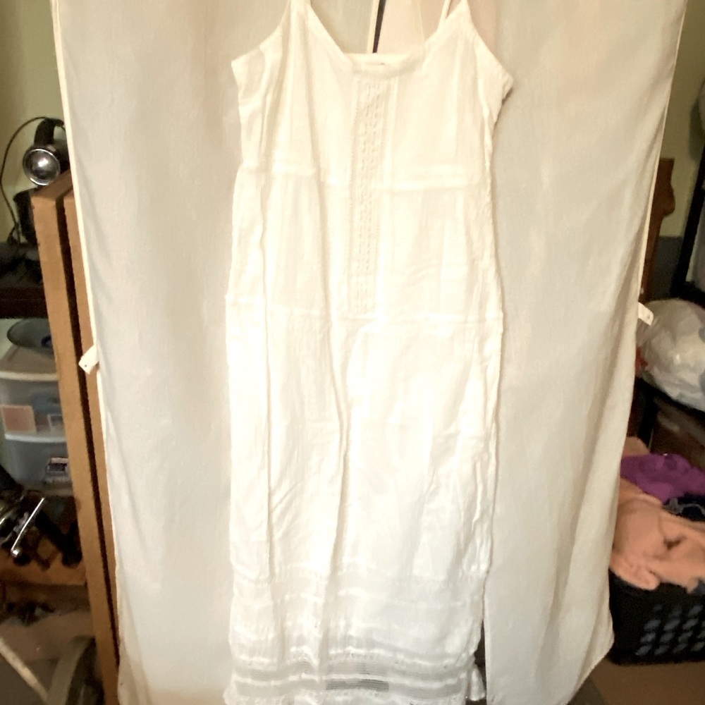 Long White summer maxi dress